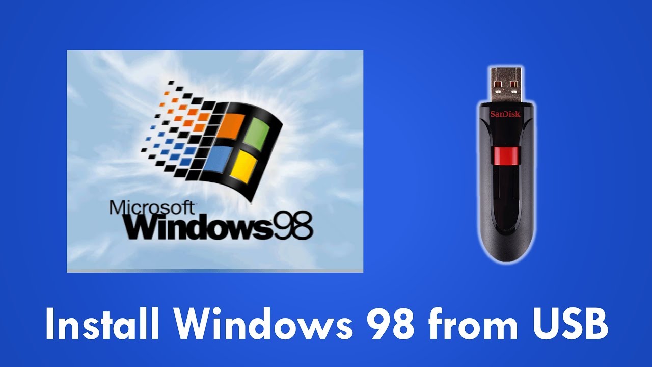 Cara install windows 98 menggunakan flashdisk